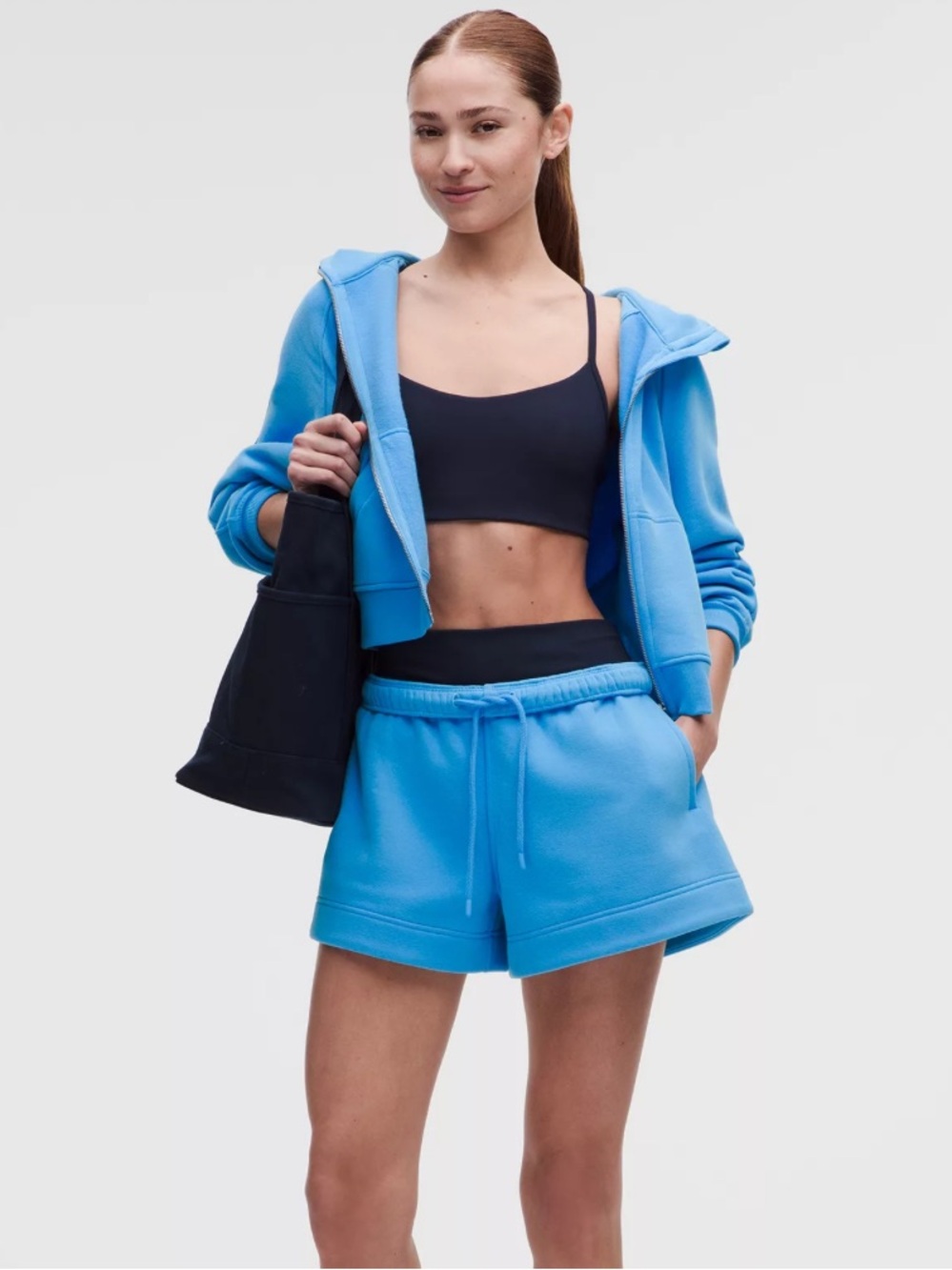 Lululemon Women's Steady State SuperLoft Short 3.5" - Color Ocean Wave Size XL